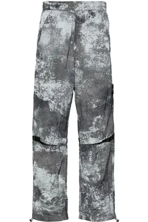 Stone Island Compass-badge camouflage track pants