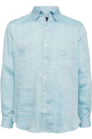 MAN ON THE BOON. Buttoned hemp shirt