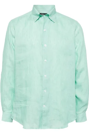 MAN ON THE BOON. Buttoned hemp shirt