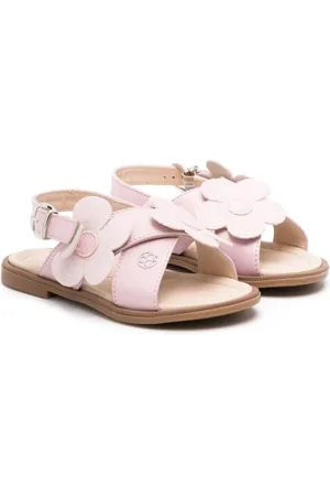 Florens Floral-appliqué leather sandals