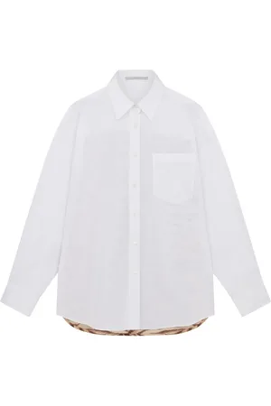 Stella McCartney Tiger-print oversized silk shirt