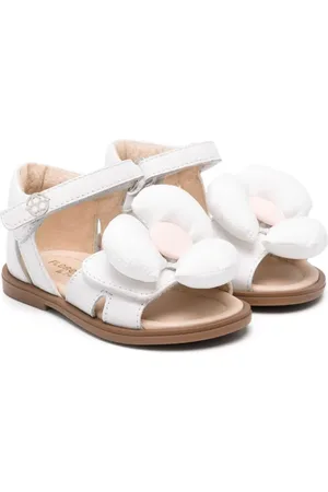 Florens Floral-appliqué leather sandals