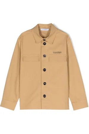 Paolo Pecora Logo-print poplin shirt jacket