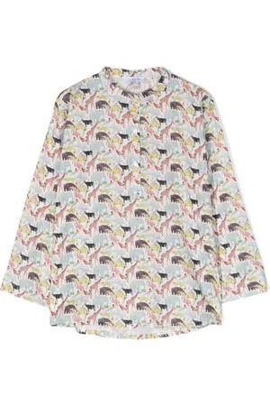 SIOLA Animal-print Henley top