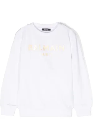 Balmain Logo-print cotton sweatshirt