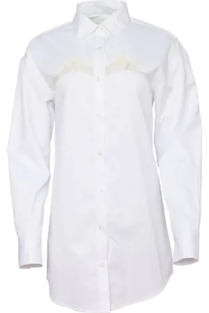 FLEUR DU MAL Poplin shirt dress