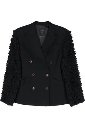 Jean Paul Gaultier 1990s ruffled-detail blazer