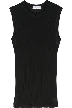 Saint Laurent 1990s ribbed-knit tank top