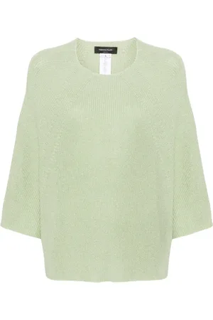 Fabiana Filippi Metallic half-length sleeves jumper