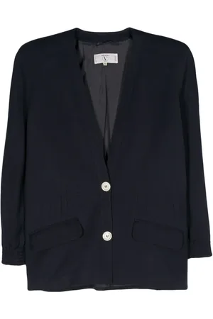 VALENTINO GARAVANI 1980s single-breasted wool jacket