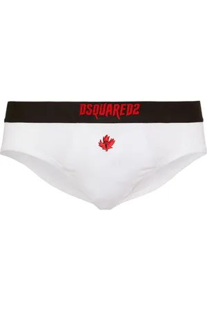 Dsquared2 Horror maple leaf-embroidered briefs