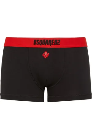 Dsquared2 Horror maple leaf-embroidered boxers
