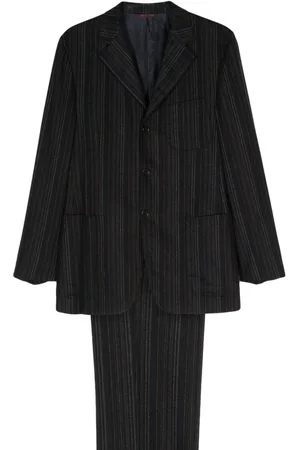 ROMEO GIGLI 1990s striped single-breasted wool suit