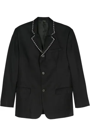 VERSACE 2000s single-breasted embroidered blazer