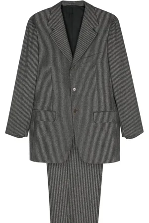 ROMEO GIGLI 1990s striped single-breasted wool suit