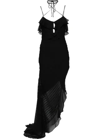De La Vali Magdalena ruffled gown