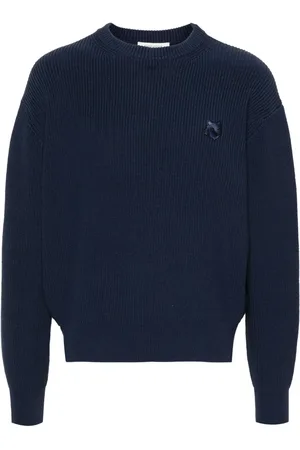 Maison Kitsuné Embroidered logo cotton blend jumper