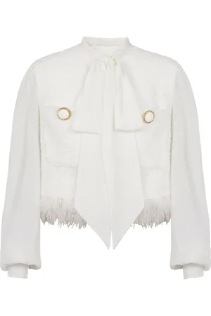 Balmain Panelled tweed jacket