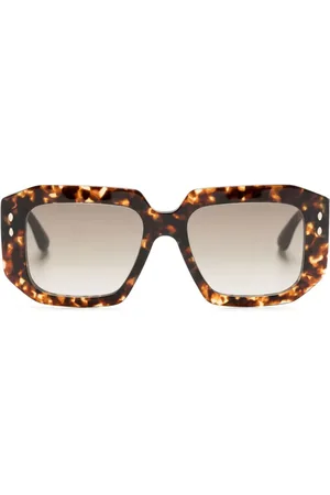 Isabel Marant Logo-print square-frame sunglasses