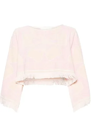 ZIMMERMANN Pop towelling cropped top