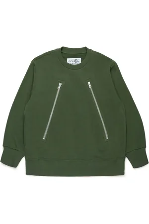 Maison Margiela Zip-detail cotton sweatshirt