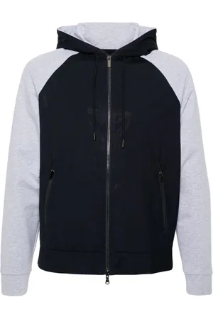 Paul & Shark Panelled hooded jacket