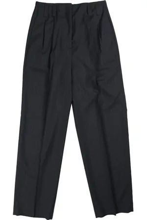 MARGARET HOWELL Pinstriped tapered tailored trousers