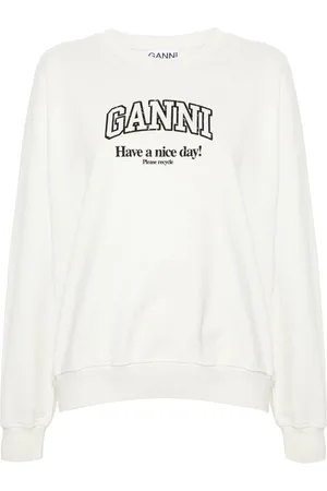 Ganni Logo-print sweatshirt