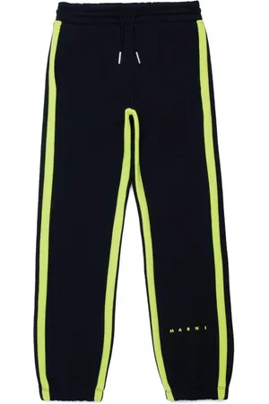 Marni Striped cotton track pants