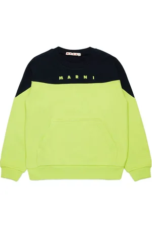 Marni Logo-print two-tone sweatshirt