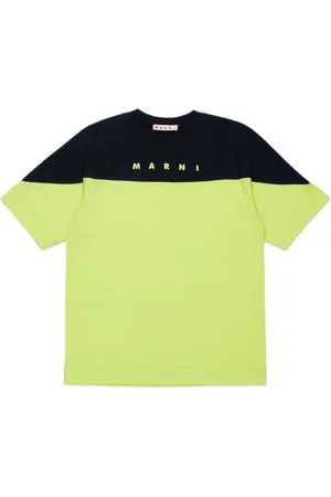 Marni Logo-print two-tone T-shirt