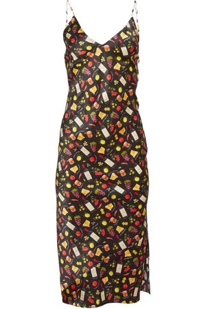 FLEUR DU MAL V-neck slip dress