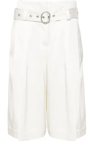 Jil Sander High-waist satin shorts