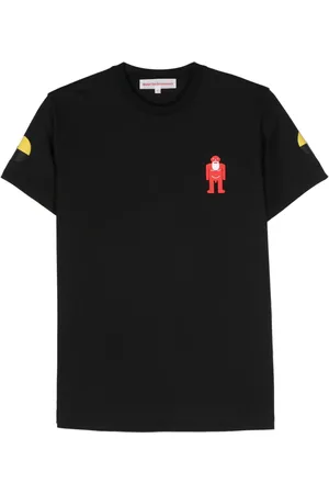 WALTER VAN BEIRENDONCK Safe And Sound-T raised logo-detail T-shirt