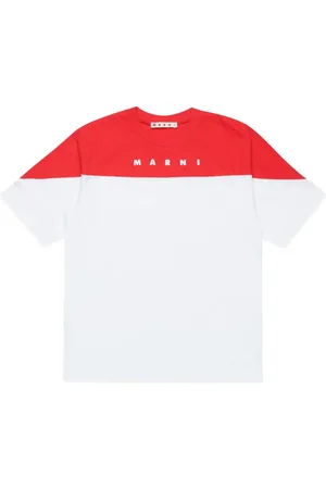 Marni Logo-print two-tone T-shirt