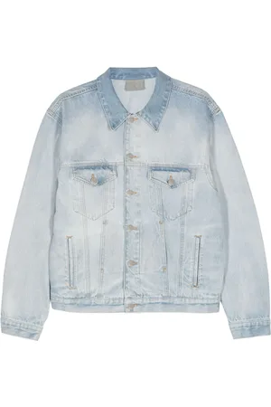 VTMNTS Logo-embroidered denim jacket