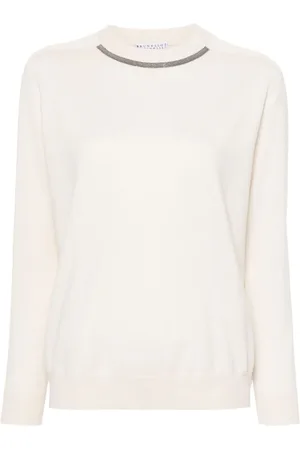 Brunello Cucinelli Monili-chain knitted top