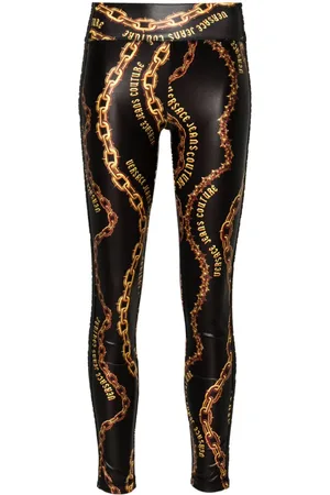 VERSACE Chain-print leggings