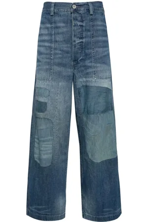 Ralph Lauren Distressed wide-leg jeans