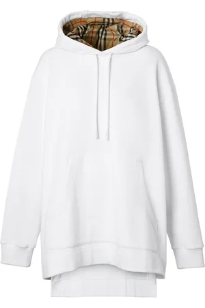 Burberry Oversized high-low hem hoodie