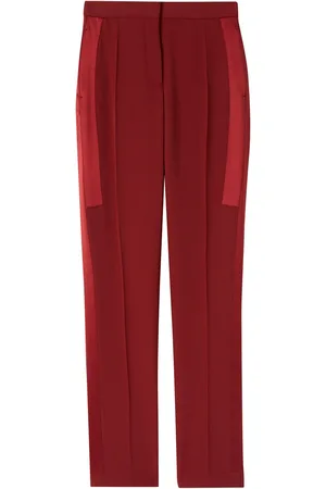 Burberry High-waisted side stripe trousers