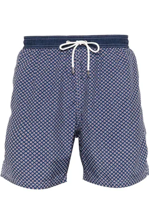 Paul & Shark Geometric-print swim shorts