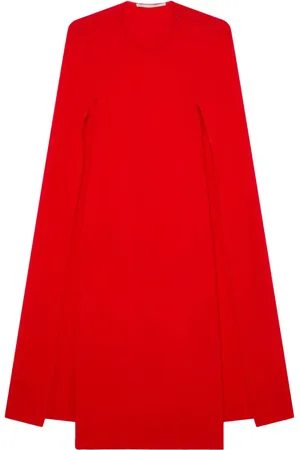 Stella McCartney Round-neck cape dress
