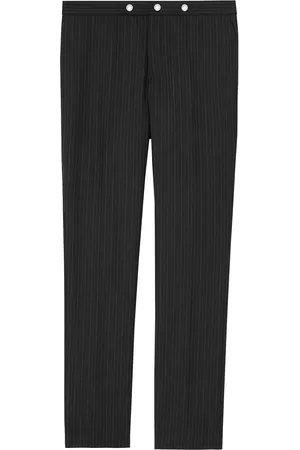 Burberry Classic fit pinstriped wool tailored trousers