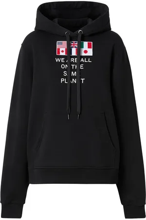 Burberry Flag appliqué hoodie