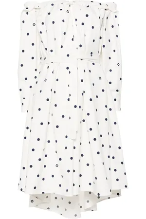 Maje Off-shoulder shirt dress