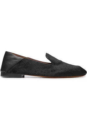 WALES BONNER Symphony leather flat slippers