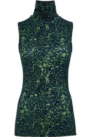 Proenza Schouler Abstract-print high-neck top