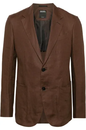 Ermenegildo Zegna Notched-lapel linen blazer
