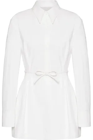 VALENTINO GARAVANI Belted cotton-poplin shirt dress